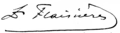 Signature de Siméon Flaissières