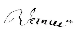 signature de Théodore Vernier