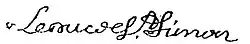 Signature de Louis de Rouvroyduc de Saint-Simon