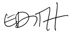 signature d'Édith Grattery