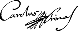 Signature de Charles Ambroise d'Autriche-Este