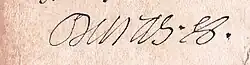 Signature de Jacques-Henri Ier de Durfort