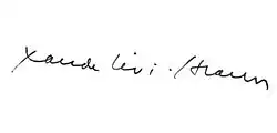 signature de Claude Lévi-Strauss