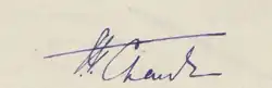 signature de Dang Ngoc Chan