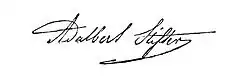 signature d'Adalbert Stifter