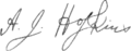 Signature de Albert Hopkins