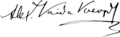 Signature de Alexandru Vaida-Voevod