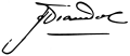 Signature de Alfredo Ovando Candía