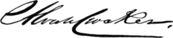 signature d'Alvah Crocker