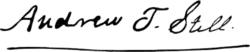 signature d'Andrew Taylor Still