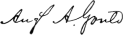 signature d'Augustus Addison Gould