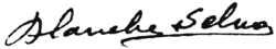 signature de Blanche Selva