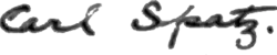 Signature de Carl Andrew Spaatz