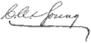 signature de Charles Augustus Young