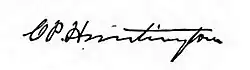 signature de Collis Potter Huntington