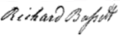 Signature de Richard Bassett
