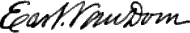 signature d'Earl Van Dorn