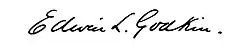 signature d'Edwin Lawrence Godkin
