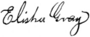 signature d'Elisha Gray