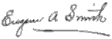 signature d'Eugene Allen Smith