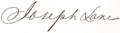 Signature de Joseph Lane