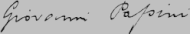 signature de Giovanni Papini