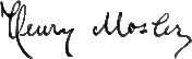 signature de Henry Mosler