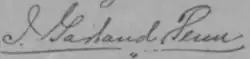 signature d'Irvine Garland Penn