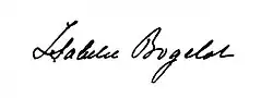 signature d'Isabelle Bogelot