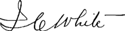 signature d'Israel C. White