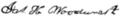 Signature de James H. Woodworth