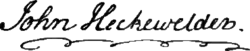 signature de John Heckewelder