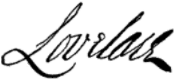 signature de John Lovelace (4e baron Lovelace)