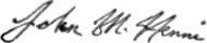 signature de Johann Martin Henni