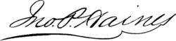 signature de John Peter Haines