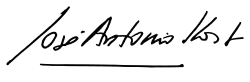 Signature de José Antonio Kast