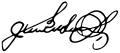 Signature de José Gutiérrez Guerra
