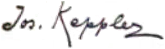 signature de Joseph Ferdinand Keppler