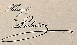 signature de Jules Pelouze