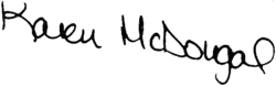 Signature de Karen McDougal