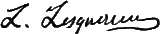 signature de Charles Léo Lesquereux