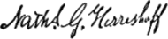signature de Nathanael Herreshoff