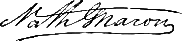 signature de Nathaniel Macon