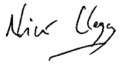 Signature de Nick Clegg
