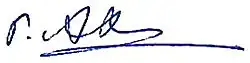 signature de Gabdulkhay Akhatov