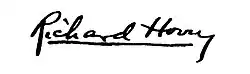 signature de Richard Hovey