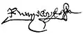 Signature de Richard Neville