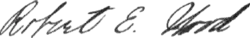 signature de Robert E. Wood