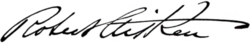 signature de Robert Ingersoll Aitken