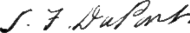 signature de Samuel Francis Du Pont